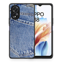 Thumbnail for Θήκη Oppo A38 Jeans Pocket από τη Smartfits με σχέδιο στο πίσω μέρος και μαύρο περίβλημα | Oppo A38 Jeans Pocket case with colorful back and black bezels