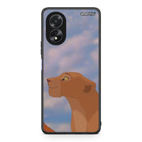 Thumbnail for Oppo A38 Lion Love 2 Θήκη Αγίου Βαλεντίνου από τη Smartfits με σχέδιο στο πίσω μέρος και μαύρο περίβλημα | Smartphone case with colorful back and black bezels by Smartfits