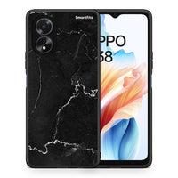 Thumbnail for Θήκη Oppo A18 Marble Black από τη Smartfits με σχέδιο στο πίσω μέρος και μαύρο περίβλημα | Oppo A18 Marble Black case with colorful back and black bezels