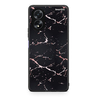 Thumbnail for 4 - Oppo A38 Black Rosegold Marble case, cover, bumper