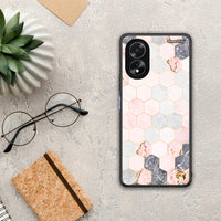Thumbnail for Marble Hexagon Pink - Oppo A38 θήκη
