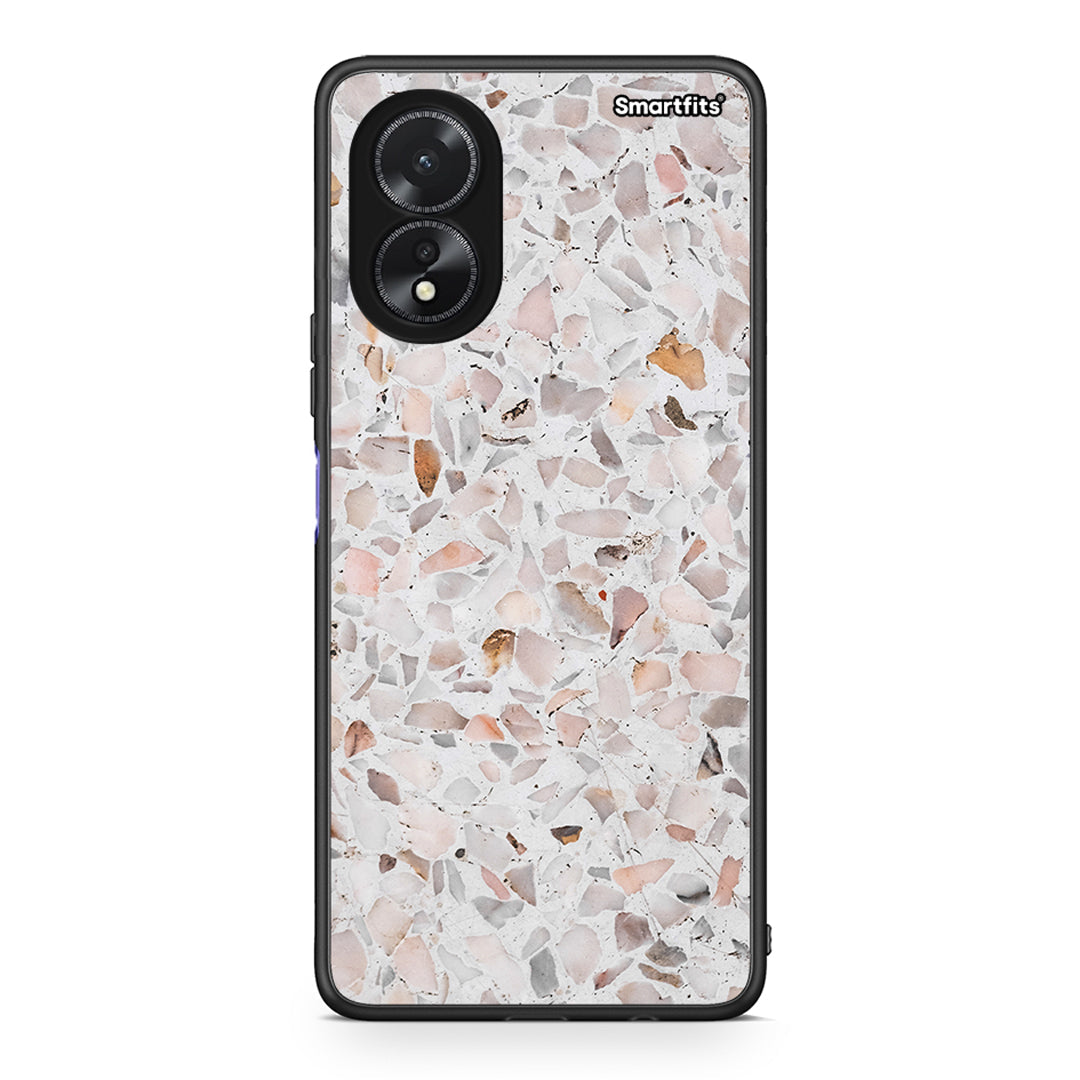 Oppo A38 Marble Terrazzo θήκη από τη Smartfits με σχέδιο στο πίσω μέρος και μαύρο περίβλημα | Smartphone case with colorful back and black bezels by Smartfits