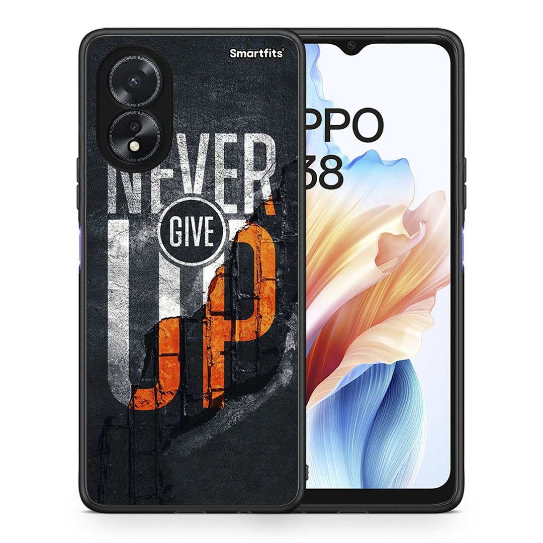 Never Give Up - Oppo A38 θήκη