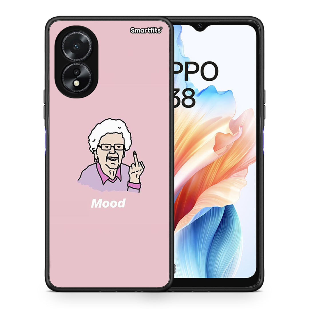 Θήκη Oppo A18 Mood PopArt από τη Smartfits με σχέδιο στο πίσω μέρος και μαύρο περίβλημα | Oppo A18 Mood PopArt case with colorful back and black bezels