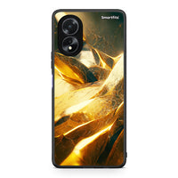 Thumbnail for Oppo A38 Real Gold θήκη από τη Smartfits με σχέδιο στο πίσω μέρος και μαύρο περίβλημα | Smartphone case with colorful back and black bezels by Smartfits