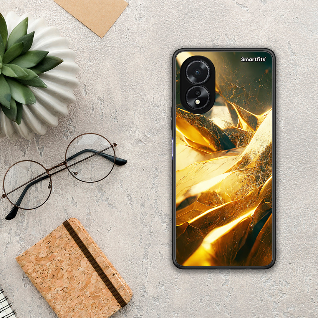 107 Real Gold - Oppo A38 θήκη