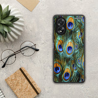 Thumbnail for Real Peacock Feathers - Oppo A38 θήκη