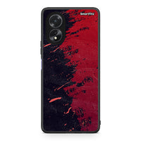 Thumbnail for Oppo A38 Red Paint Θήκη Αγίου Βαλεντίνου από τη Smartfits με σχέδιο στο πίσω μέρος και μαύρο περίβλημα | Smartphone case with colorful back and black bezels by Smartfits