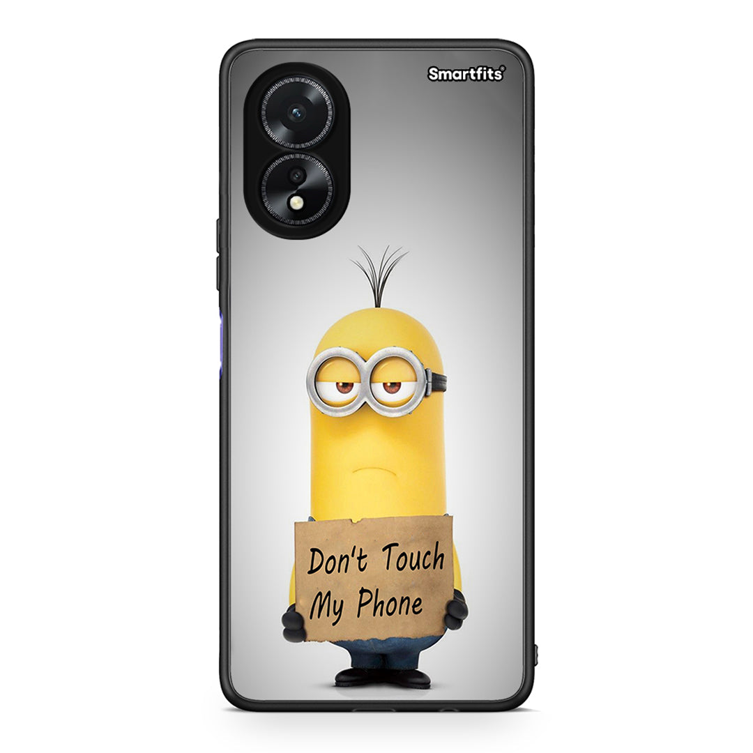 4 - Oppo A18 Minion Text case, cover, bumper