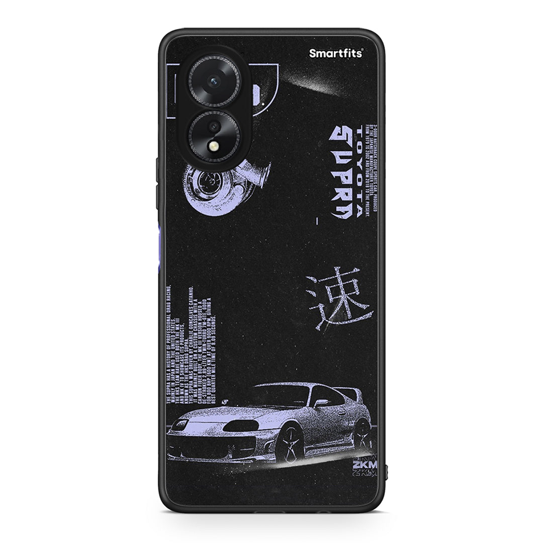 Oppo A18 Tokyo Drift Θήκη Αγίου Βαλεντίνου από τη Smartfits με σχέδιο στο πίσω μέρος και μαύρο περίβλημα | Smartphone case with colorful back and black bezels by Smartfits