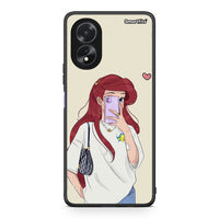 Thumbnail for Oppo A38 Walking Mermaid Θήκη από τη Smartfits με σχέδιο στο πίσω μέρος και μαύρο περίβλημα | Smartphone case with colorful back and black bezels by Smartfits