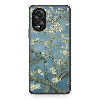 Thumbnail for Oppo A38 White Blossoms θήκη από τη Smartfits με σχέδιο στο πίσω μέρος και μαύρο περίβλημα | Smartphone case with colorful back and black bezels by Smartfits