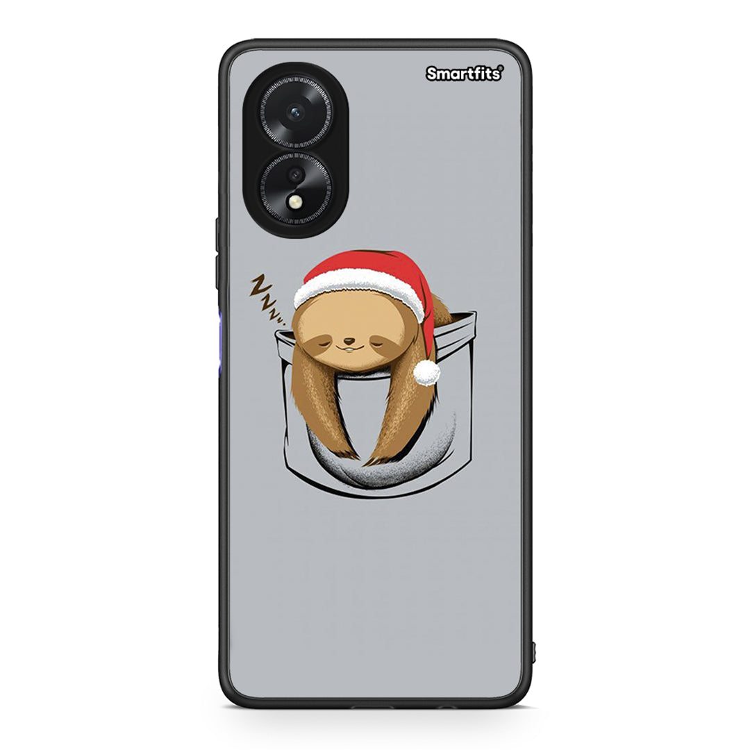 Oppo A38 Xmas Zzzz θήκη από τη Smartfits με σχέδιο στο πίσω μέρος και μαύρο περίβλημα | Smartphone case with colorful back and black bezels by Smartfits