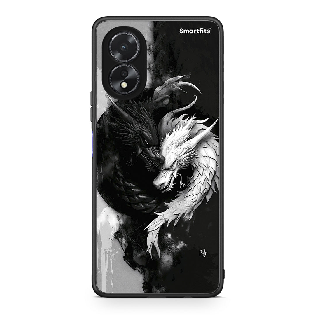 Oppo A38 Yin Yang Θήκη από τη Smartfits με σχέδιο στο πίσω μέρος και μαύρο περίβλημα | Smartphone case with colorful back and black bezels by Smartfits