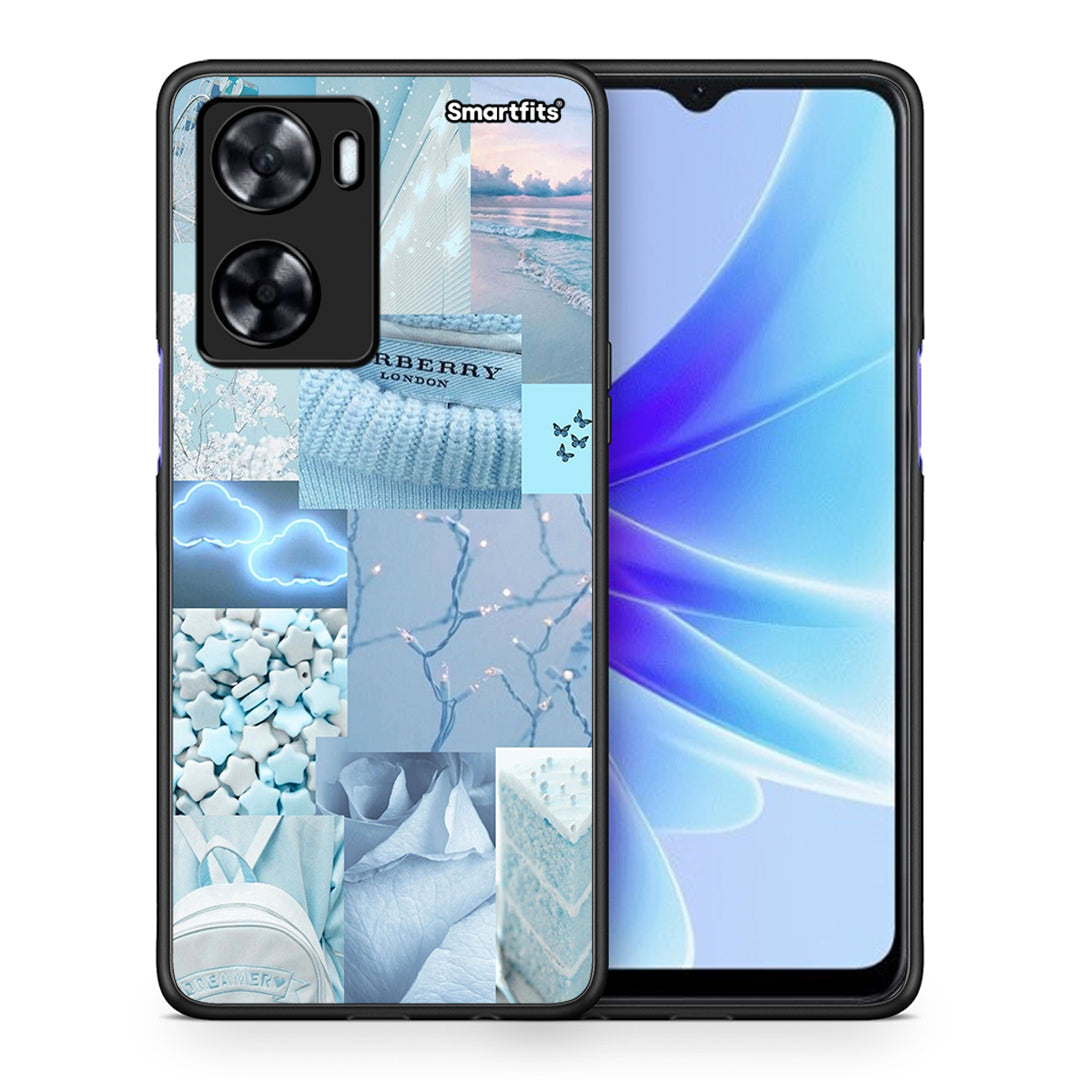 Θήκη Oppo A57s / A77s / A77 Ciel Aesthetic Collage από τη Smartfits με σχέδιο στο πίσω μέρος και μαύρο περίβλημα | Oppo A57s / A77s / A77 Ciel Aesthetic Collage case with colorful back and black bezels