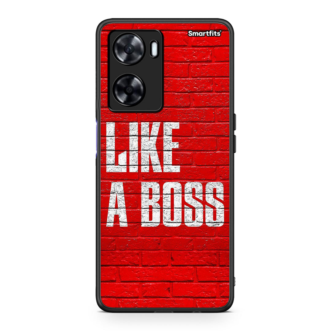 Oppo A57s / A77s / A58 / OnePlus Nord N20 SE Like A Boss θήκη από τη Smartfits με σχέδιο στο πίσω μέρος και μαύρο περίβλημα | Smartphone case with colorful back and black bezels by Smartfits