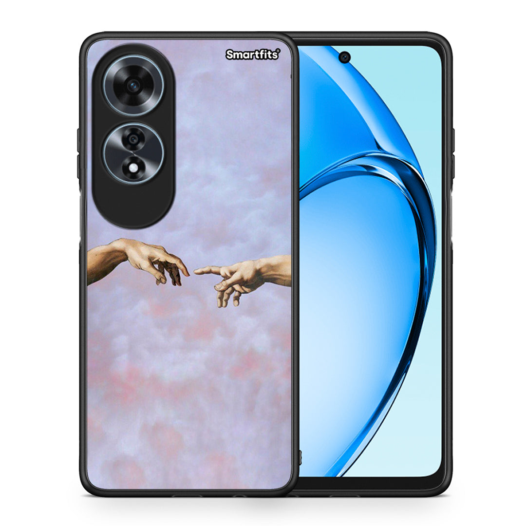 Θήκη Oppo A60 4G Adam Hand από τη Smartfits με σχέδιο στο πίσω μέρος και μαύρο περίβλημα | Oppo A60 4G Adam Hand case with colorful back and black bezels