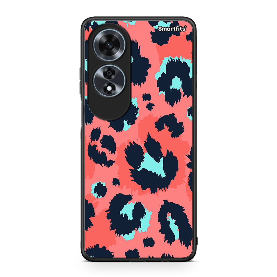 22 - Oppo A60 4G Pink Leopard Animal case, cover, bumper