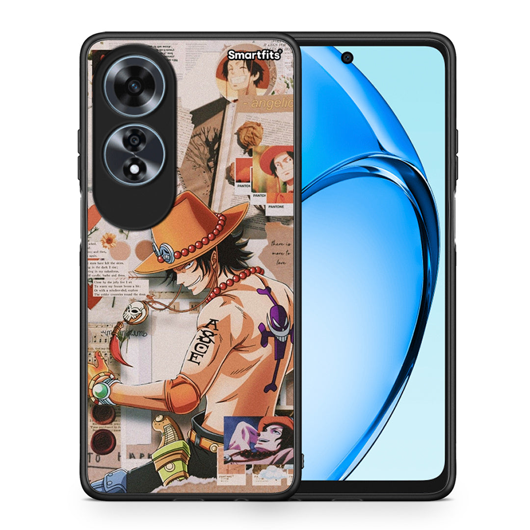 Θήκη Oppo A60 4G Anime Collage από τη Smartfits με σχέδιο στο πίσω μέρος και μαύρο περίβλημα | Oppo A60 4G Anime Collage case with colorful back and black bezels