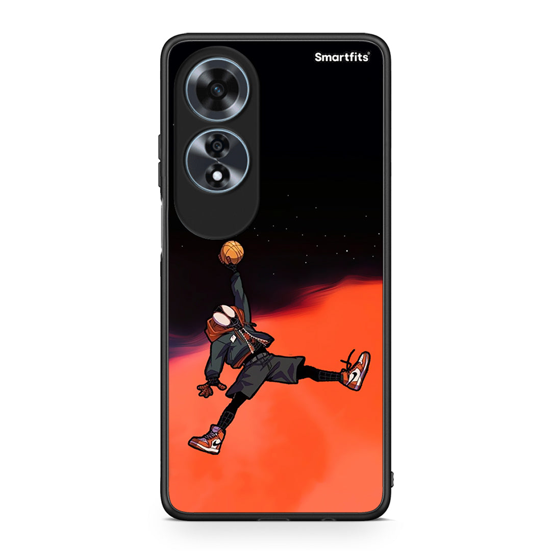 Oppo A60 4G Basketball Hero θήκη από τη Smartfits με σχέδιο στο πίσω μέρος και μαύρο περίβλημα | Smartphone case with colorful back and black bezels by Smartfits