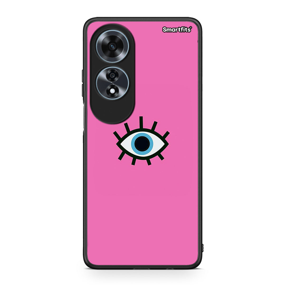 Oppo A60 4G Blue Eye Pink θήκη από τη Smartfits με σχέδιο στο πίσω μέρος και μαύρο περίβλημα | Smartphone case with colorful back and black bezels by Smartfits