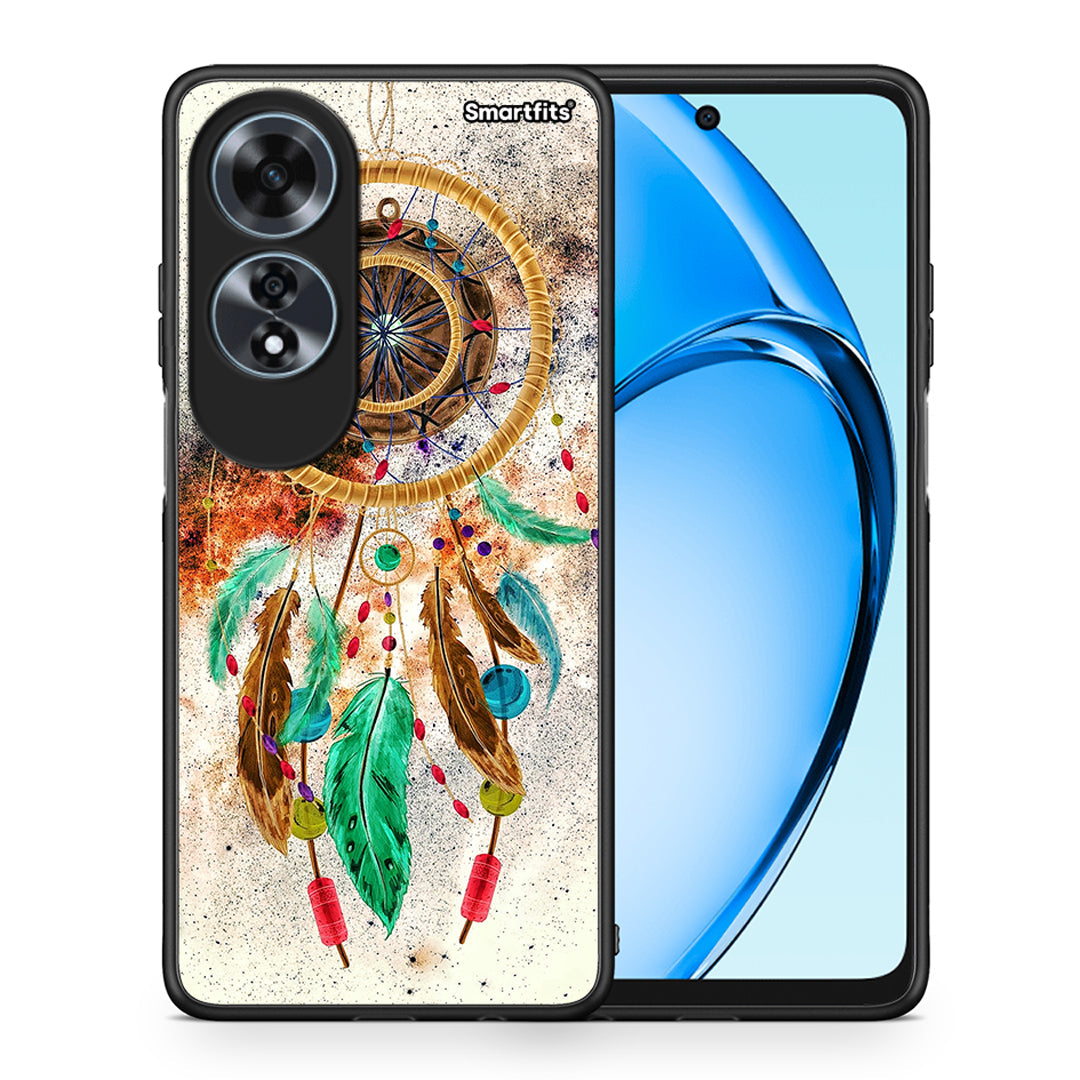 Θήκη Oppo A60 4G DreamCatcher Boho από τη Smartfits με σχέδιο στο πίσω μέρος και μαύρο περίβλημα | Oppo A60 4G DreamCatcher Boho case with colorful back and black bezels