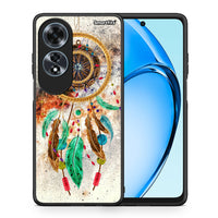 Thumbnail for Θήκη Oppo A60 4G DreamCatcher Boho από τη Smartfits με σχέδιο στο πίσω μέρος και μαύρο περίβλημα | Oppo A60 4G DreamCatcher Boho case with colorful back and black bezels