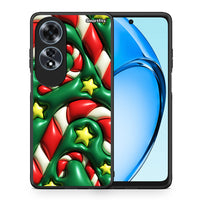 Thumbnail for Θήκη Oppo A60 4G Christmas Bubbles από τη Smartfits με σχέδιο στο πίσω μέρος και μαύρο περίβλημα | Oppo A60 4G Christmas Bubbles case with colorful back and black bezels