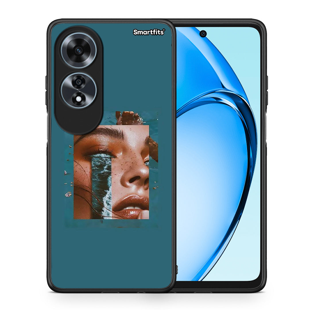 Θήκη Oppo A60 4G Cry An Ocean από τη Smartfits με σχέδιο στο πίσω μέρος και μαύρο περίβλημα | Oppo A60 4G Cry An Ocean case with colorful back and black bezels