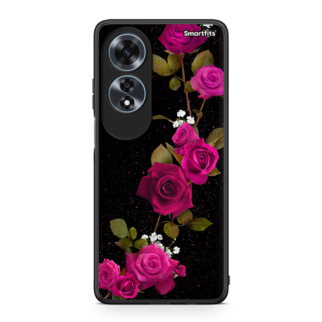 4 - Oppo A60 4G Red Roses Flower case, cover, bumper