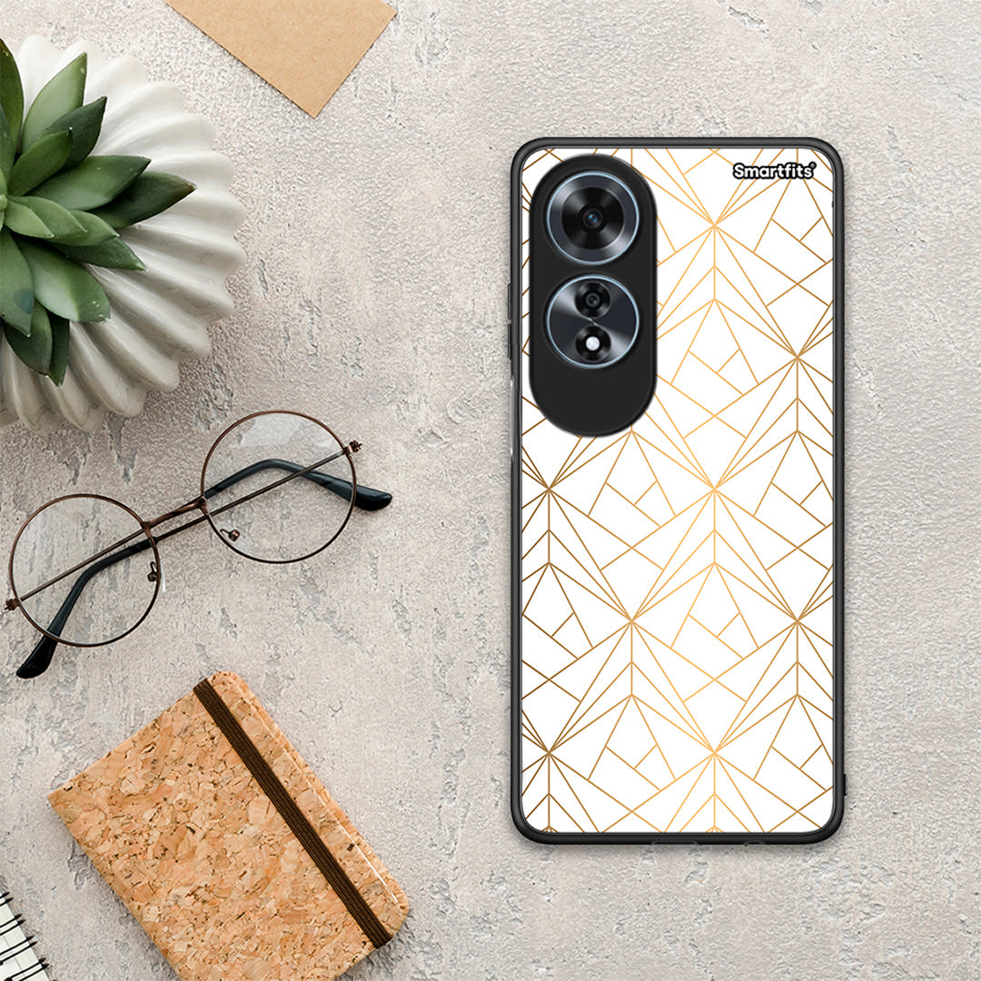 Geometric Luxury White - Oppo A60 4G θήκη