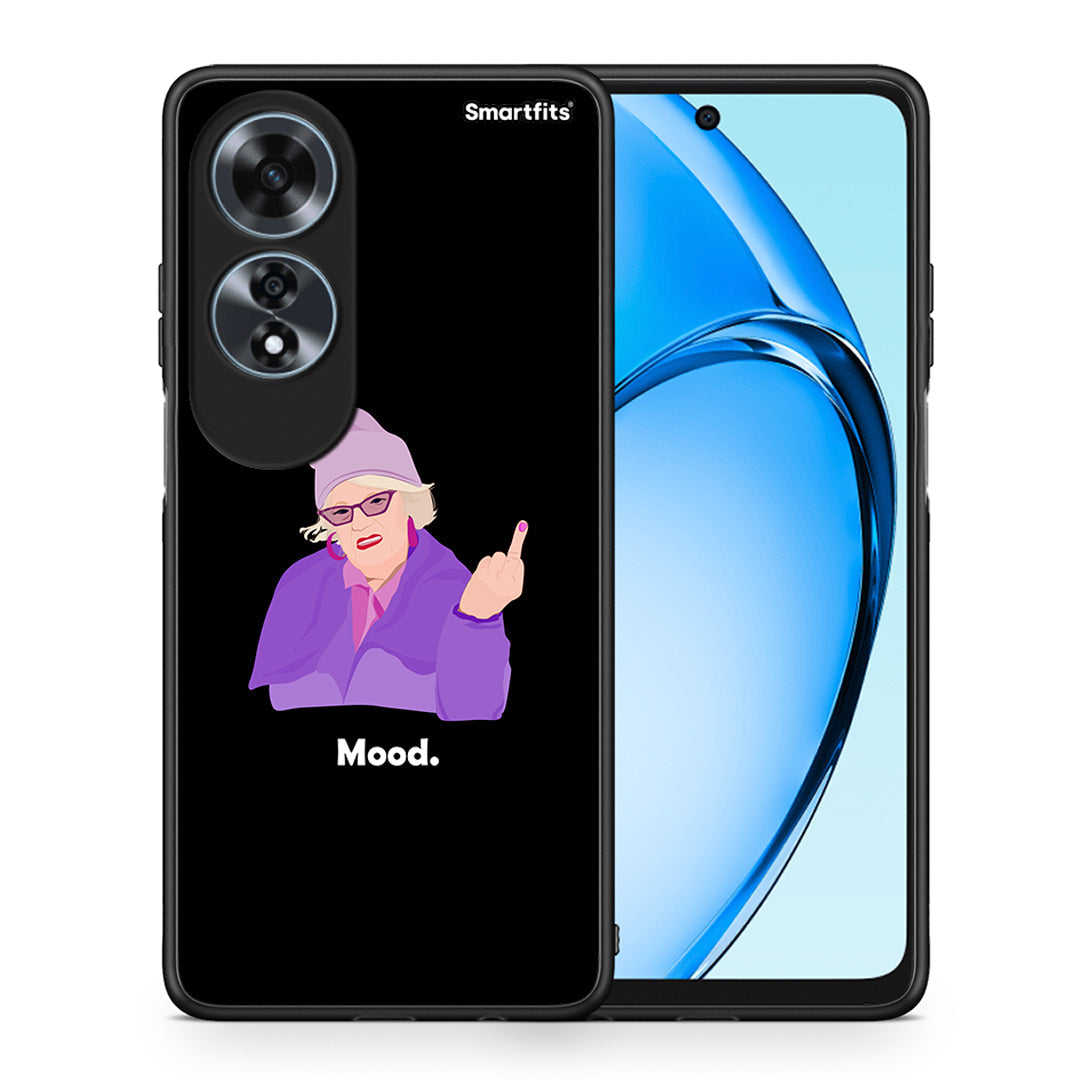 Θήκη Oppo A60 4G Grandma Mood Black από τη Smartfits με σχέδιο στο πίσω μέρος και μαύρο περίβλημα | Oppo A60 4G Grandma Mood Black case with colorful back and black bezels