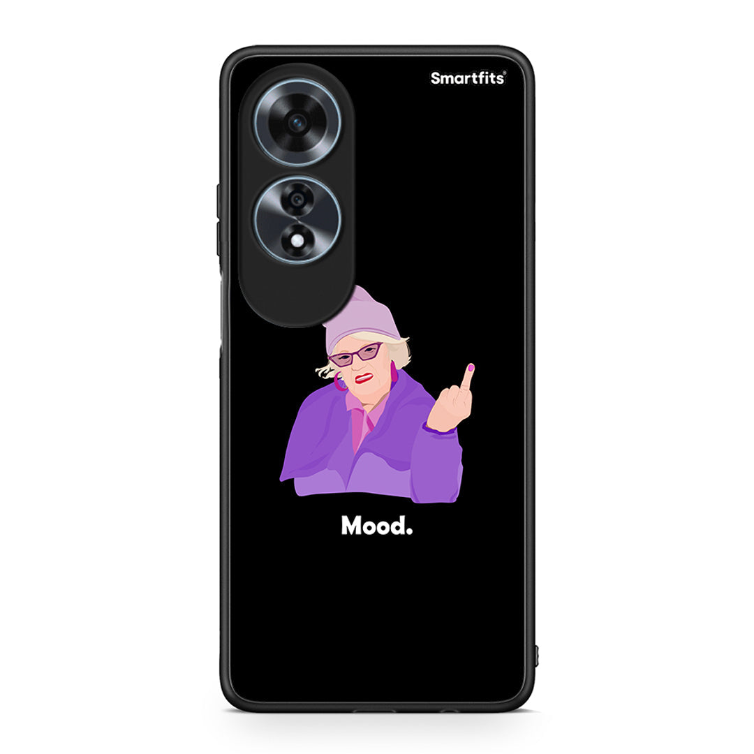 Oppo A60 4G Grandma Mood Black θήκη από τη Smartfits με σχέδιο στο πίσω μέρος και μαύρο περίβλημα | Smartphone case with colorful back and black bezels by Smartfits