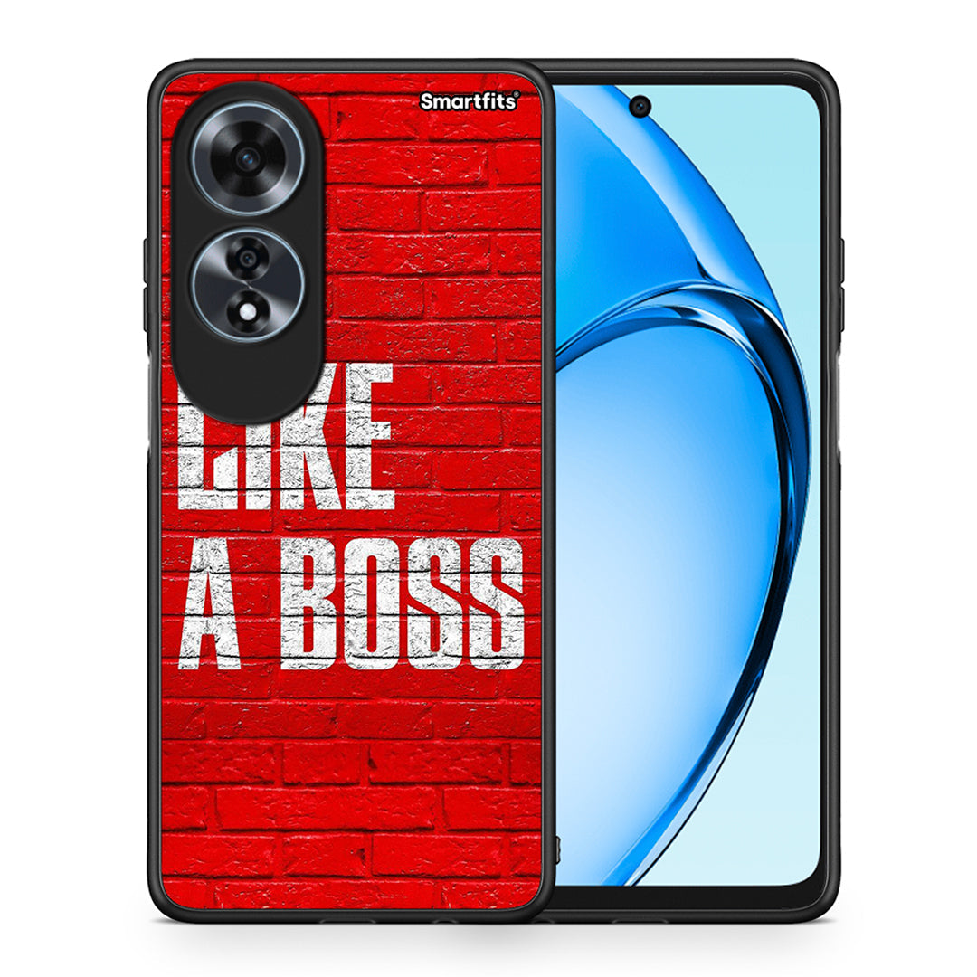 Θήκη Oppo A60 4G Like A Boss από τη Smartfits με σχέδιο στο πίσω μέρος και μαύρο περίβλημα | Oppo A60 4G Like A Boss case with colorful back and black bezels