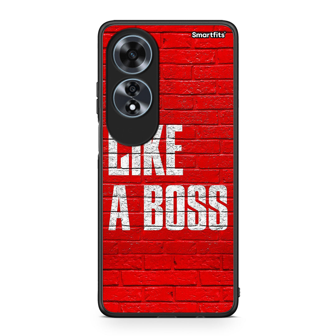 Oppo A60 4G Like A Boss θήκη από τη Smartfits με σχέδιο στο πίσω μέρος και μαύρο περίβλημα | Smartphone case with colorful back and black bezels by Smartfits