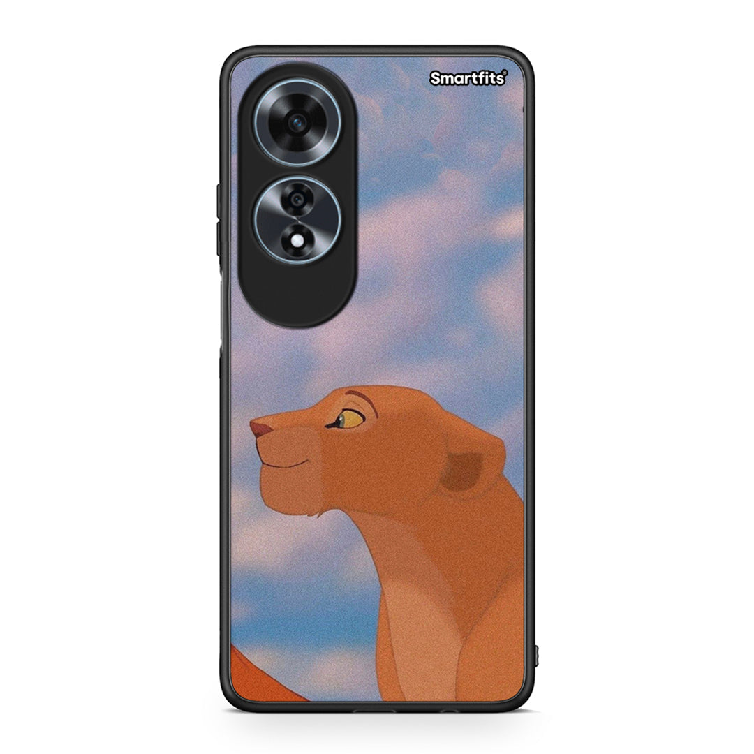 Oppo A60 4G Lion Love 2 Θήκη Αγίου Βαλεντίνου από τη Smartfits με σχέδιο στο πίσω μέρος και μαύρο περίβλημα | Smartphone case with colorful back and black bezels by Smartfits