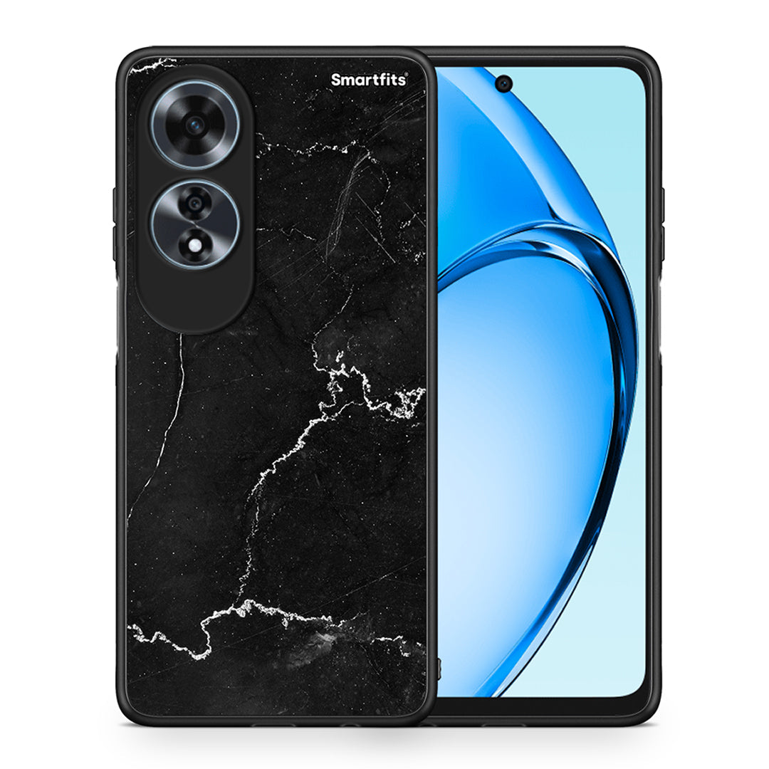 Θήκη Oppo A60 4G Marble Black από τη Smartfits με σχέδιο στο πίσω μέρος και μαύρο περίβλημα | Oppo A60 4G Marble Black case with colorful back and black bezels