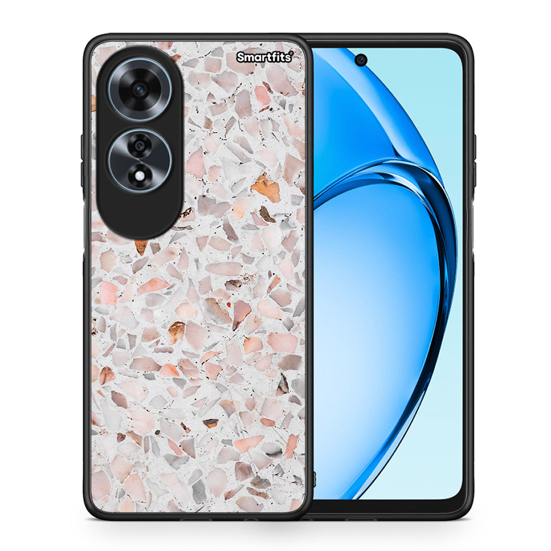 Θήκη Oppo A60 4G Marble Terrazzo από τη Smartfits με σχέδιο στο πίσω μέρος και μαύρο περίβλημα | Oppo A60 4G Marble Terrazzo case with colorful back and black bezels