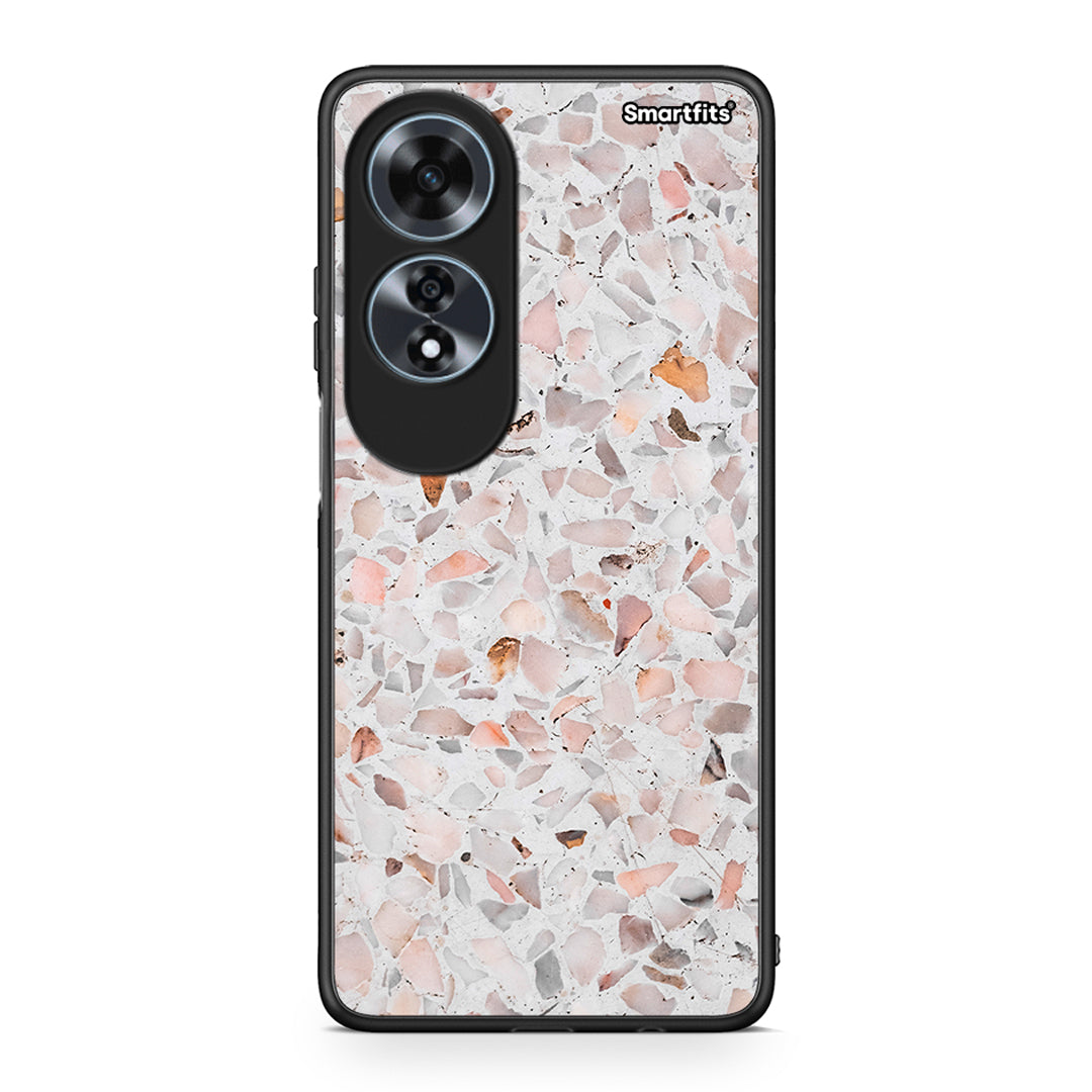 Oppo A60 4G Marble Terrazzo θήκη από τη Smartfits με σχέδιο στο πίσω μέρος και μαύρο περίβλημα | Smartphone case with colorful back and black bezels by Smartfits