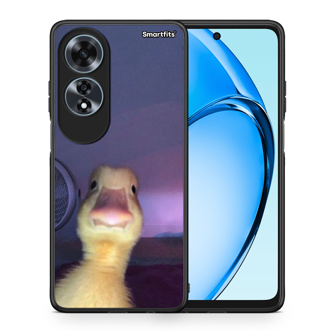 Θήκη Oppo A60 4G Meme Duck από τη Smartfits με σχέδιο στο πίσω μέρος και μαύρο περίβλημα | Oppo A60 4G Meme Duck case with colorful back and black bezels