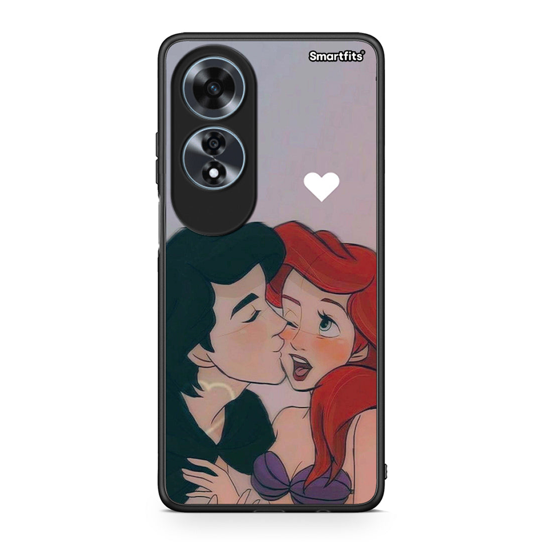 Oppo A60 4G Mermaid Love Θήκη Αγίου Βαλεντίνου από τη Smartfits με σχέδιο στο πίσω μέρος και μαύρο περίβλημα | Smartphone case with colorful back and black bezels by Smartfits