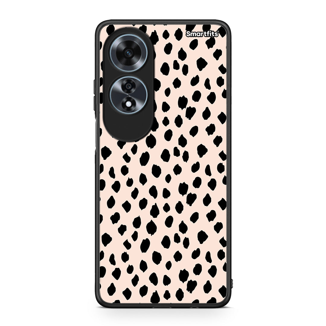 Oppo A60 4G New Polka Dots θήκη από τη Smartfits με σχέδιο στο πίσω μέρος και μαύρο περίβλημα | Smartphone case with colorful back and black bezels by Smartfits