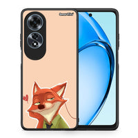 Thumbnail for Θήκη Oppo A60 4G Nick Wilde And Judy Hopps Love 1 από τη Smartfits με σχέδιο στο πίσω μέρος και μαύρο περίβλημα | Oppo A60 4G Nick Wilde And Judy Hopps Love 1 case with colorful back and black bezels