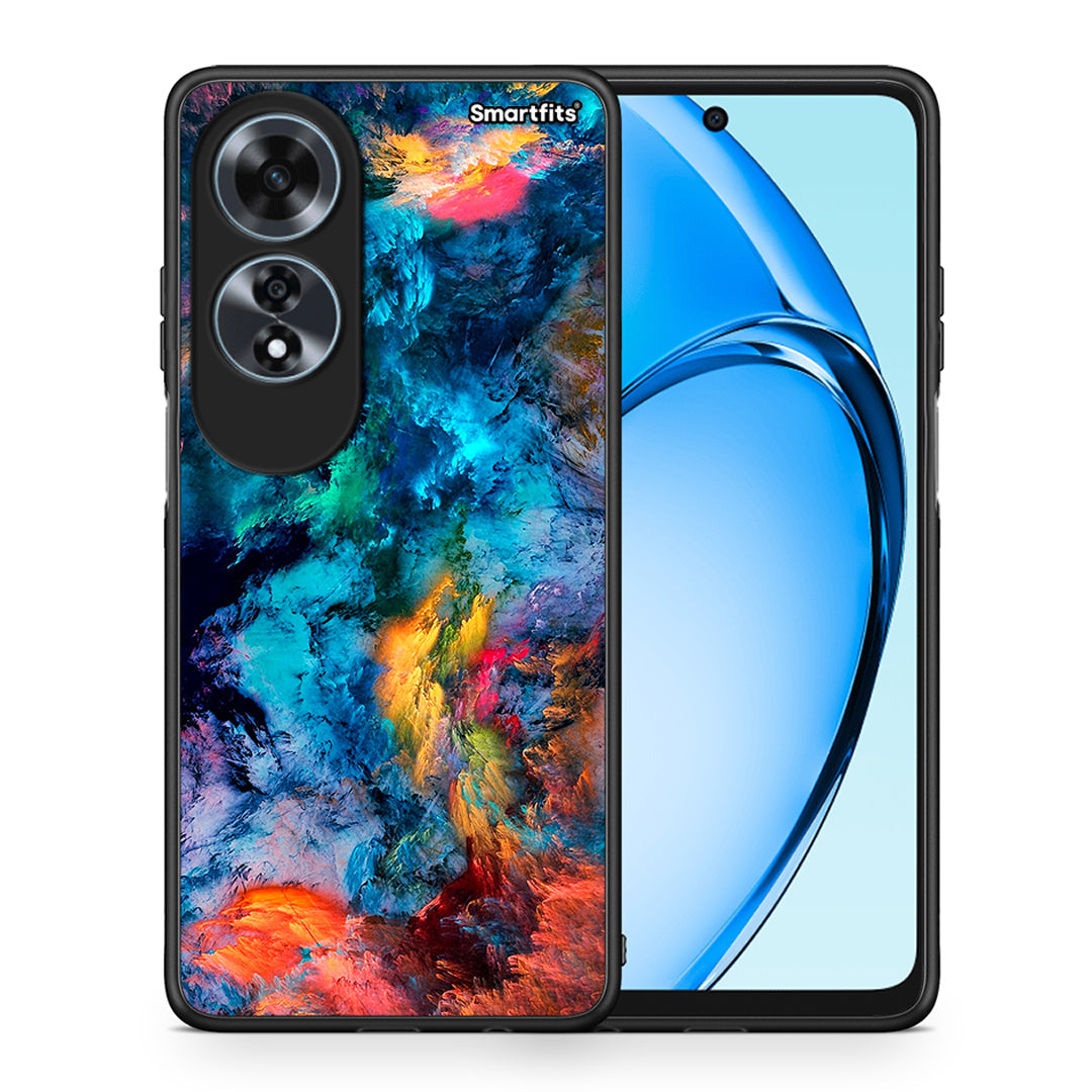 Θήκη Oppo A60 4G Crayola Paint από τη Smartfits με σχέδιο στο πίσω μέρος και μαύρο περίβλημα | Oppo A60 4G Crayola Paint case with colorful back and black bezels