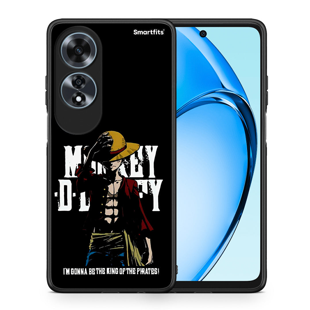 Θήκη Oppo A60 4G Pirate King από τη Smartfits με σχέδιο στο πίσω μέρος και μαύρο περίβλημα | Oppo A60 4G Pirate King case with colorful back and black bezels