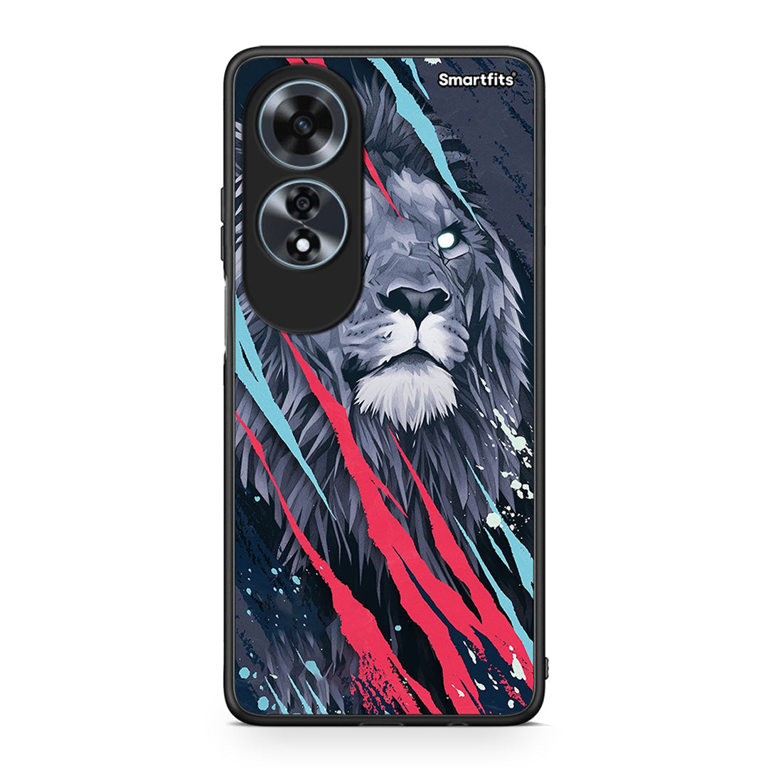 4 - Oppo A60 4G Lion Designer PopArt case, cover, bumper