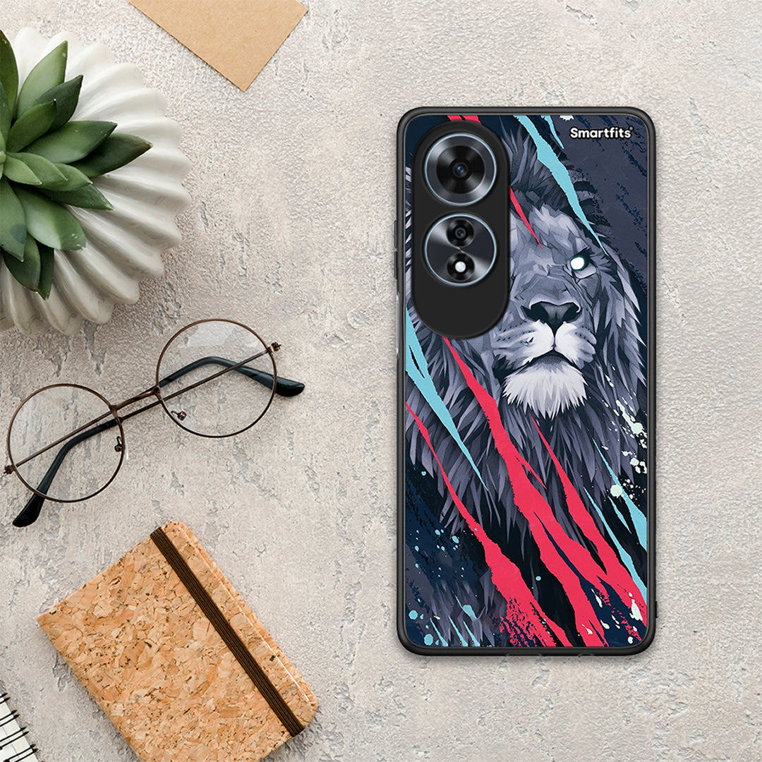 PopArt Lion Designer - Oppo A60 4G θήκη