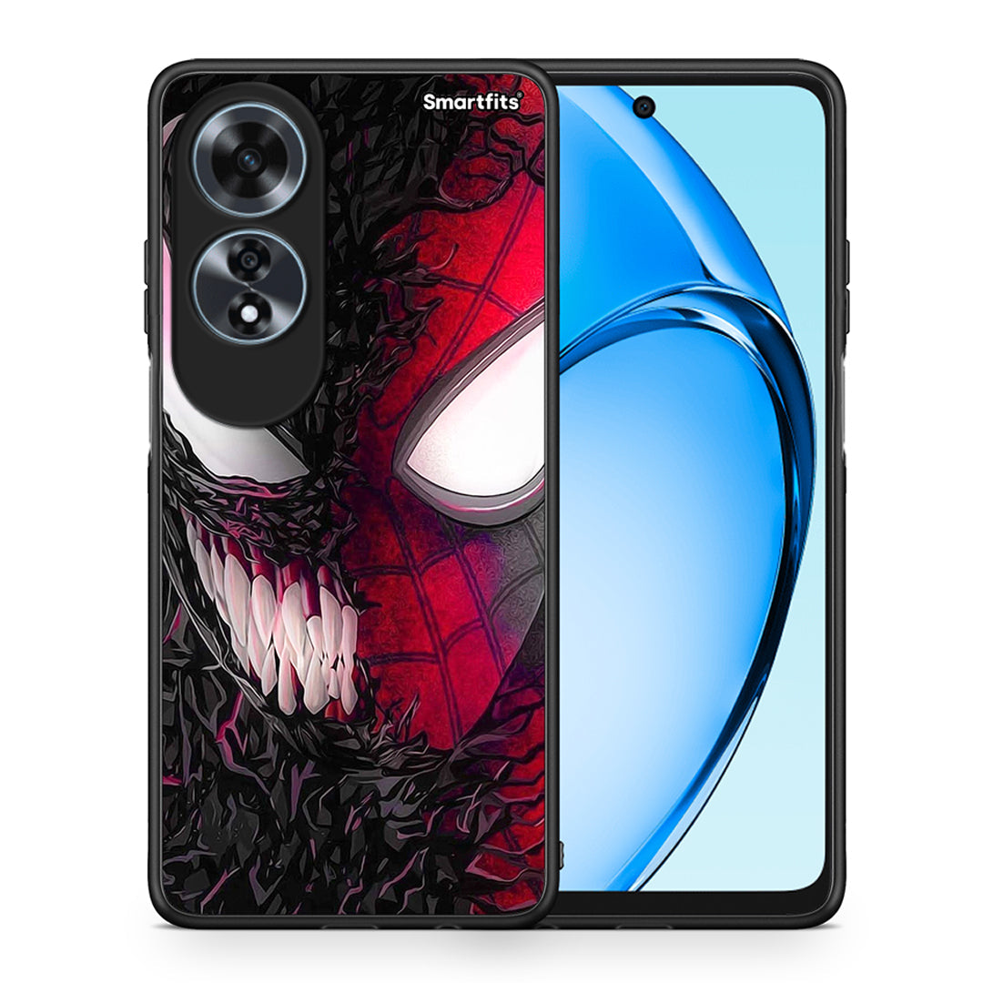 Θήκη Oppo A60 4G SpiderVenom PopArt από τη Smartfits με σχέδιο στο πίσω μέρος και μαύρο περίβλημα | Oppo A60 4G SpiderVenom PopArt case with colorful back and black bezels