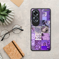 Thumbnail for Purple Aesthetic Collage - Oppo A60 4G θήκη