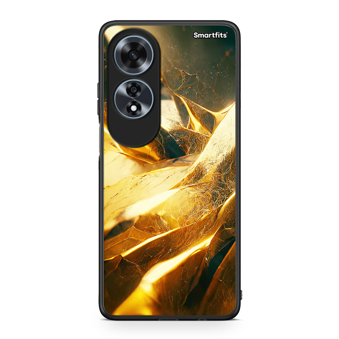 Oppo A60 4G Real Gold θήκη από τη Smartfits με σχέδιο στο πίσω μέρος και μαύρο περίβλημα | Smartphone case with colorful back and black bezels by Smartfits